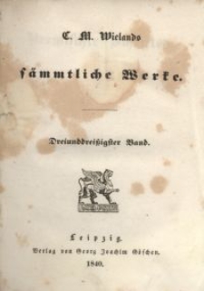 Sämmtliche Werke. Bd. 33, Vermischte Schriften