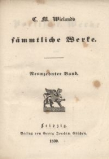 Sämmtliche Werke. Bd. 19, Poetische Werke