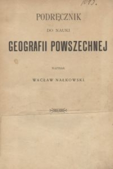 Podręcznik do nauki geografii powszechnej