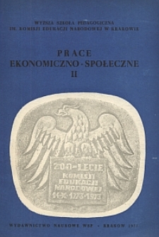 Rocznik Naukowo-Dydaktyczny. Z. 65, Prace Ekonomiczno-Społeczne. 2