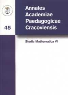 Annales Academiae Paedagogicae Cracoviensis. 45, Studia Mathematica. 6