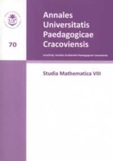 Annales Universitatis Paedagogicae Cracoviensis. 70, Studia Mathematica. 8