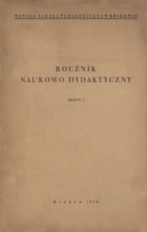 Rocznik Naukowo-Dydaktyczny. Z. 2