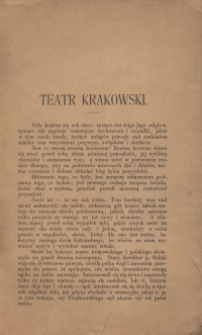 Teatr krakowski