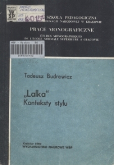 "Lalka" : konteksty stylu