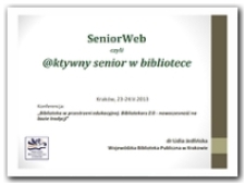 SeniorWeb czyli @ktywny senior w bibliotece