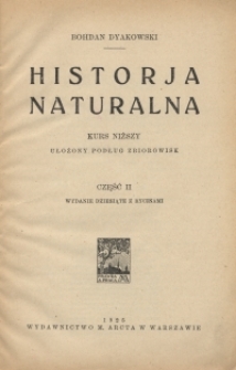 Historja naturalna : kurs niższy ułożony podług zbiorowisk. Cz. 2