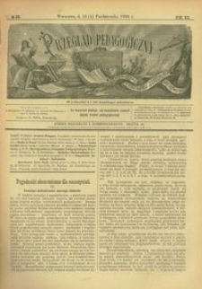 Przegląd Pedagogiczny : czasopismo poświęcone wychowaniu szkolnemu i domowemu. [Rok 1893]. R. 12, Nr 20