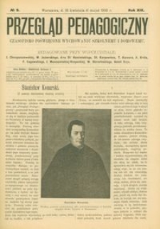 Przegląd Pedagogiczny : czasopismo poświęcone wychowaniu szkolnemu i domowemu. [Rok 1900]. R. 19, Nr 9