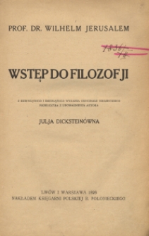 Wstęp do filozofii