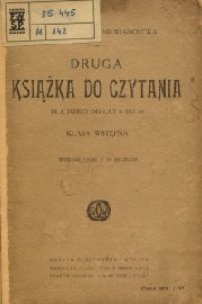 Druga książka do czytania : dla dzieci od lat 8-10 : klasa wstępna