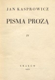 Pisma prozą. 4