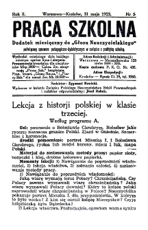 Praca Szkolna. Rok II. Nr 5 (1923)