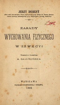 Zasady wychowania fizycznego w Szwecyi