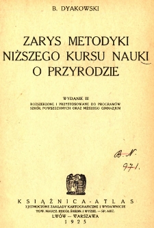 Zarys metodyki niższego kursu nauki o przyrodzie