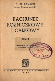 Rachunek różniczkowy i całkowy