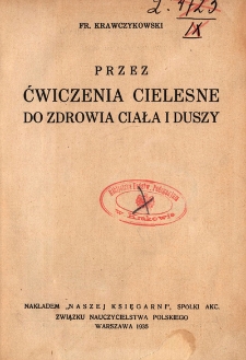 Przez ćwiczenia cielesne do zdrowia ciała i duszy