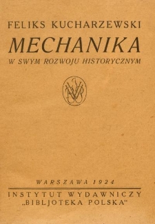 Mechanika w swym rozwoju historycznym